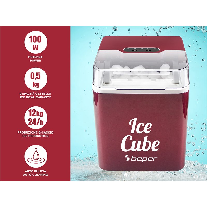 Image secondaire de BEPER P102CON550 Machine a Glace 12KG en 24h - Machine a Glacon 1.3L