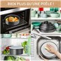 TEFAL Ingenio Renew Poêle 26 cm, Revêtement céramique antiadhésif, Recyclée, Cuisson saine, Thermo-Signal ™, Cuisson sûre, Fabri