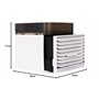 Silvergear® Climatiseur Mobile | Refroidisseur d'Air avec 3 Vitesses + Timer | Rafraîchisseur d'Air avec Brumisation et USB | Ec