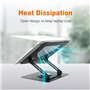 GRIFEMA GB1050 Support Ordinateur Portable, Support PC Portable Rotatif à 360°, Réglable en Hauteur, Compatible avec MacBook Air