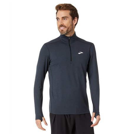 BROOKS 211492090 Dash 1/2 Zip 2.0 Sweatshirt Homme HTR Black Taille 35