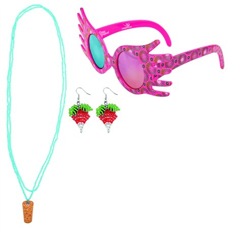 Cinereplicas Harry Potter - Trio d'Accessoires de Luna Lovegood - Inclus les répliques des Lorgnospectres, des boucles d'oreille