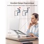 CIRYCASE Support Ordinateur Portable, Support PC Portable Bureau Réglable en Aluminium, Refroidissement Rapide, Laptop Stand Pli