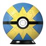 Ravensburger - Puzzle 3D Pokemon Pokeball Bola Rápida, Pokebola amarilla y azul, puzzles niños 6 años, construcción, 54 piezas n