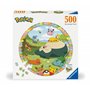 Ravensburger - Puzzle Rond 500 pièces - Pokémon en Fleurs - Adultes et Enfants dès 10 Ans - Puzzle de qualité supérieure - Encas