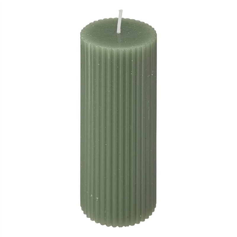 Atmosphera - Bougie ronde Demi en coton D5cm vert céladon