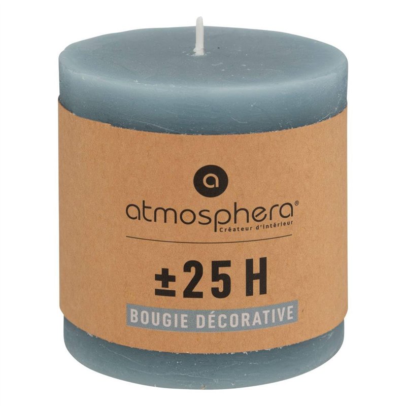 Atmosphera - Bougie ronde Olia en coton D6,7cm