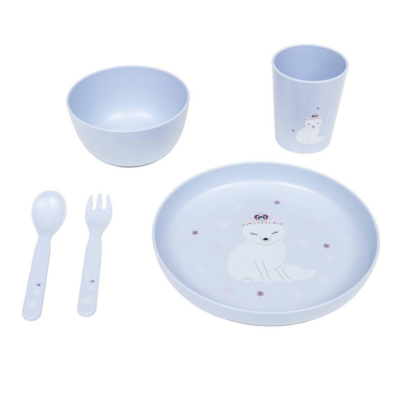 Atmosphera - Set Repas 5 pièces H19cm Bleu