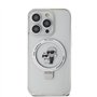 CG Mobile Karl Lagerfeld Magsafe Ringstand Coque avec têtes Karl & Choupette pour iPhone 15