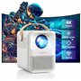Mini Projecteur, WOLFANG Portable Movie Retroprojecteur Soutenir 4K, Native 1080P, 15000 Lumens, Zoom, 5G WiFi Bluetooth, Cadeau