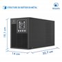 Atlantis A03-OP1002XLN Online 88% Quieter Server UPS Double Conversion Pure Sine Wave 1000VA 700W, Low Noise Fan Gelid 23,6 dbA,