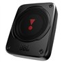 JBL BassPro Lite - Caisson de Basse Voiture Amplifié, Subwoofer Actif Ultra-Compact sous Siège avec Amplificateur Intégré, Conne