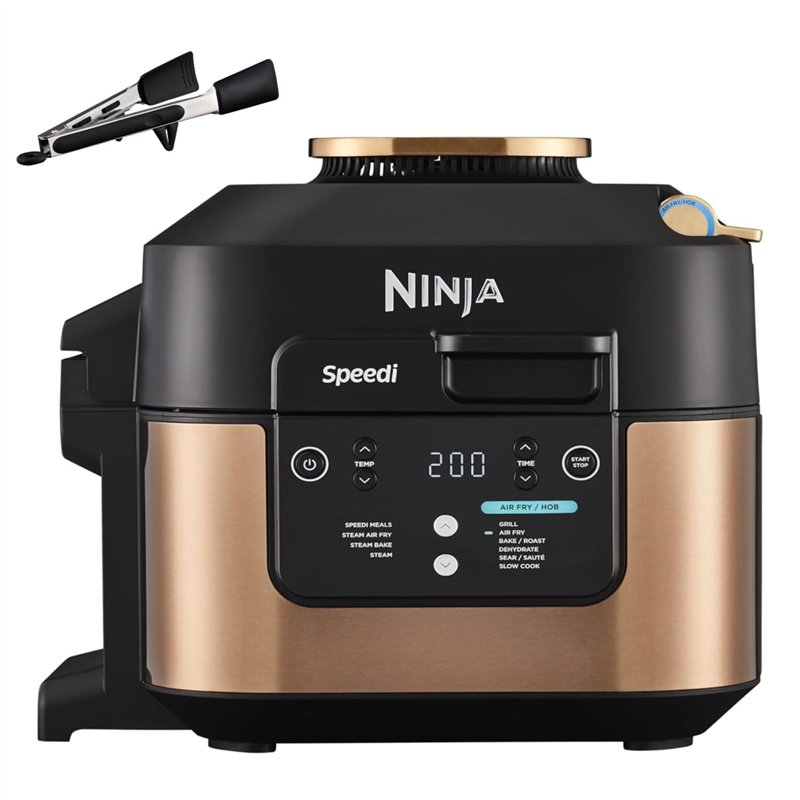 Ninja Speedi 10-en-1 Autocuiseur rapide, Air Fryer, Friteuse à air et Multicuiseur, 5.7L, Repas pour 4 en 15 minutes, Vapeur, Gr