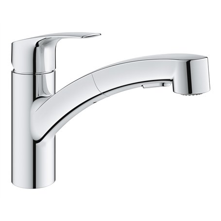 GROHE Eurosmart 3030510F Mitigeur d'évier de cuisine avec double pulvérisation extractible 1/2" Chromé