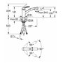 GROHE Eurosmart 3030510F Mitigeur d'évier de cuisine avec double pulvérisation extractible 1/2" Chromé