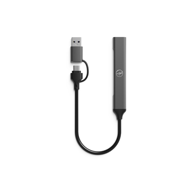 Image secondaire de Mobility Lab – Hub 2 en 1 en USB ou USB-C – 3 Ports USB-C et 1 Port USB – Design très Fin – Transfert de données Ultra Rapide – 