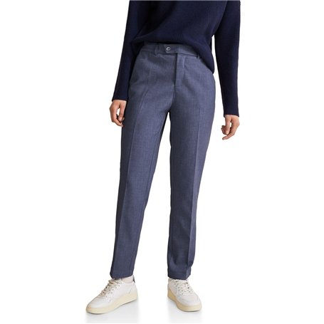 STREET ONE Chino Belt Flap HW Short, Original Blue, 36W x 30L Femme