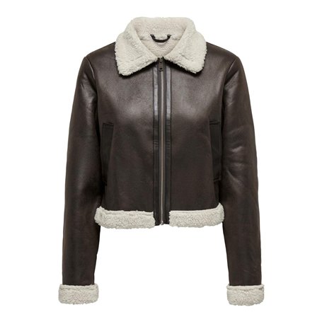 ONLY Veste en Similicuir Vestes Col Italien Mole L Mole L