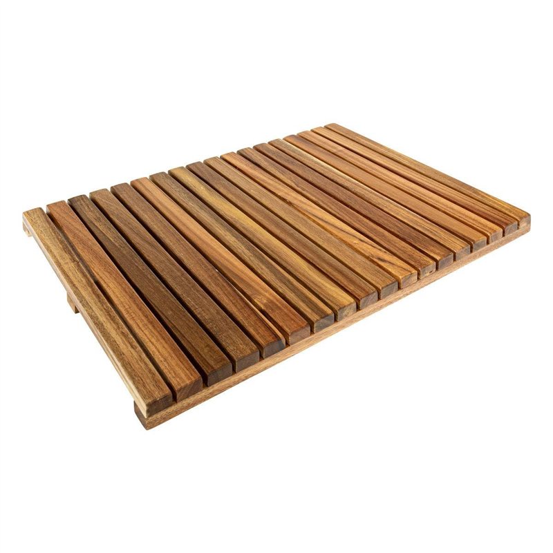 5Five - Tapis de Bain Caillebotis en Acacia 56x36cm - Antidérapant, Résistant à l'Humidité, Facile à Entretenir - Accessoire de 