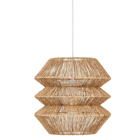 Atmosphera Créateur d'Intérieur - Suspension Liza - Lustre pour Chambre, Salon, Entrée, Bureau - Jute - D38cm