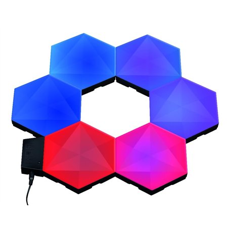 Konix Pack d'éclairage gaming LED Inferno 13,2 x 15,1 cm - Illumination RGBIC - Synchronisation musicale - Compatible Smart Home