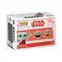 Funko Pop! Star Wars: Mando Holiday - Grogu (The Child, Baby Yoda) - The Mandalorian - Figurine en Vinyle à Collectionner - Idée