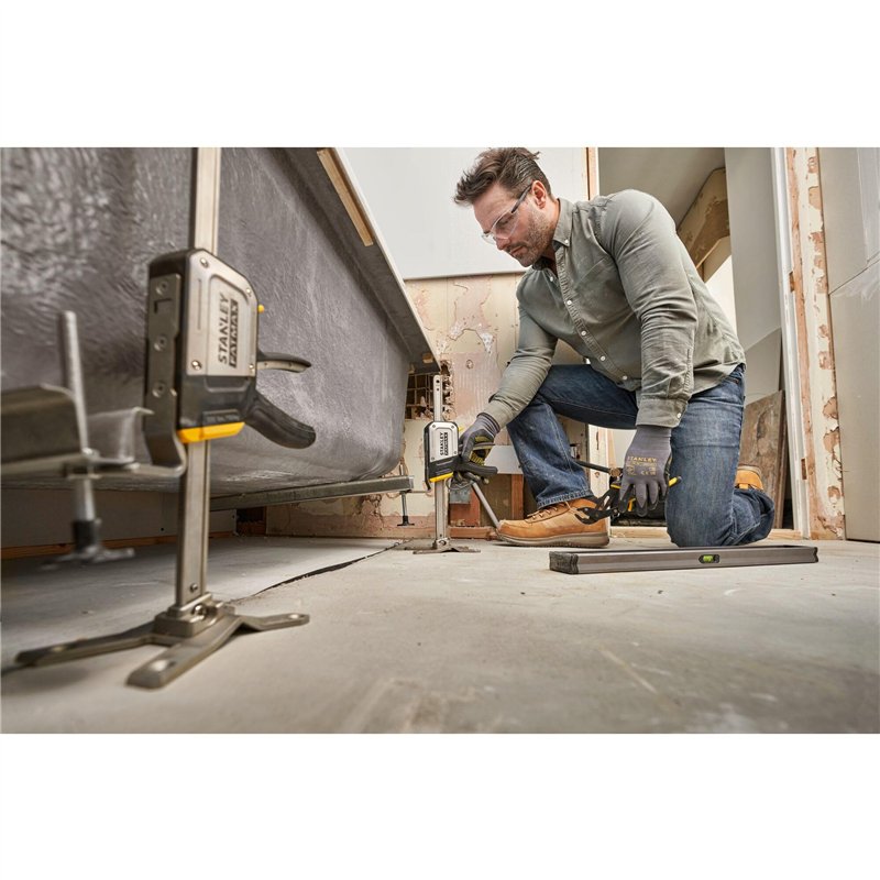 Image secondaire de STANLEY Fatmax Tradelift Outil Multifonctionnel de Levage (Jusqu'à 150 kg), de Mise à Niveau (Ajustements de 2, 5 mm), de Mainti
