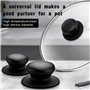 Lot de 2 boutons de rechange faciles à installer pour couvercle de casserole, couvercle de casserole, boutons de couvercle de ca
