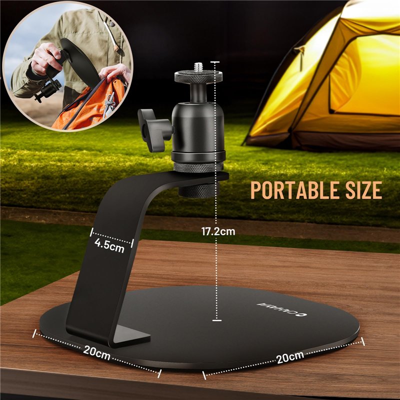 Image secondaire de CAHAYA Support de projecteur de Bureau avec Interface de vis de 1/4 Pouce Support de projecteur de Table Multi-Angle avec capaci