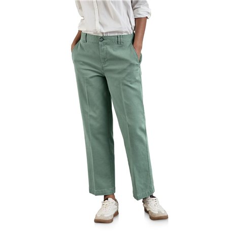 STREET ONE A378090 Pantalon Coupe Décontractée, Vert d'eau, 36W x 28L Femmes