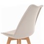 IDMarket - Lot de 6 chaises scandinaves SARA Beige pour Salle à Manger