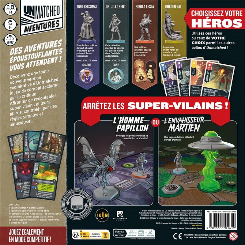 Image secondaire de IELLO - Unmatched Aventures - Chroniques Inouïes - Version française