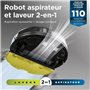Shark Matrix Plus 2-en-1 Robot aspirateur-balai avec cartographie LiDAR, nettoyage matriciel pour moquette, sols durs et poils,