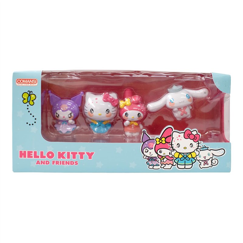 Comansi Lot de 4 Figurines Hello Kitty and Friends (6 cm)