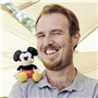 Simba 6315870460 Disney - Peluche Mickey Mouse - Épaules - 12 cm - Peluche magnétique à emporter - Jouet pour Fans et Enfants à