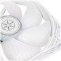 SilverStone Technology Shark Force 140 ARGB, Ventilateur ARVB PWM de 140mm aux performances améliorées, SST-SF140W-ARGB (blanco)