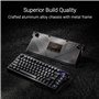 ASUS ROG Azoth Extreme - Clavier Gaming Custom 75%, châssis en Aluminium, Plaque de positionnement en Fibre de Carbone, Amortiss