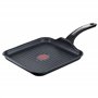 Tefal Selection Poêle à griller 26 x 26 cm, revêtement en titane anti-adhésif, indicateur de température Thermo-Spot, Advanced I