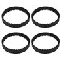 EMSea 4 Pièces Courroie D'entraînement en Caoutchouc pour Aspirateur Compatible avec Shark NZ801UKT40 Pièces D'aspirateur Access