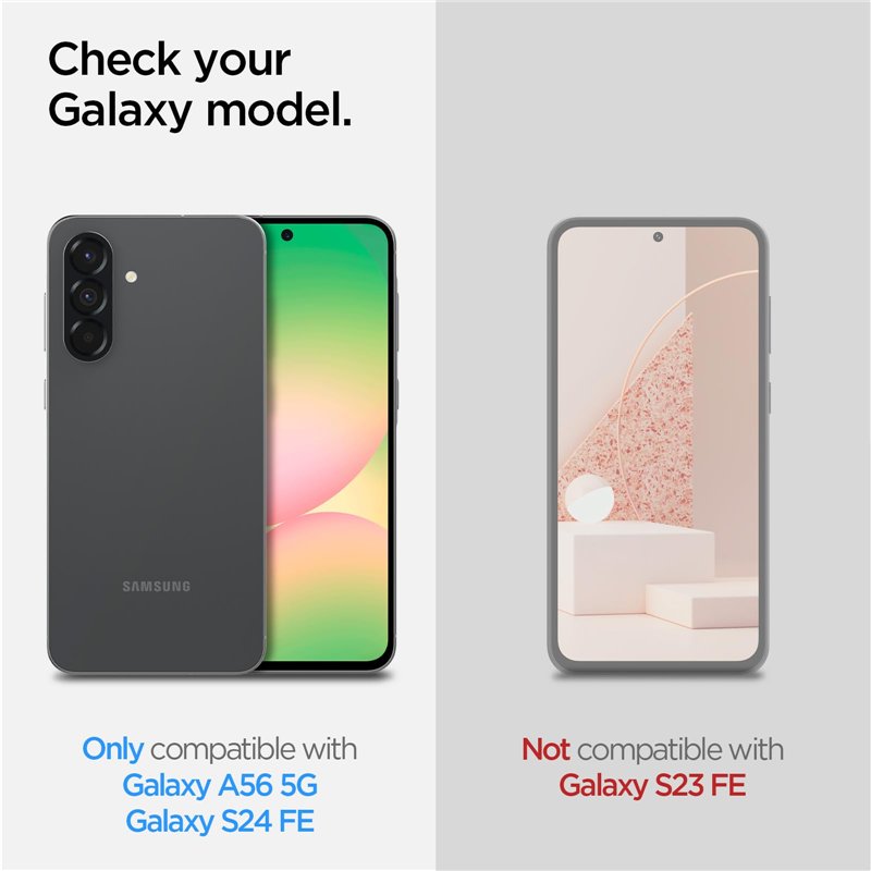 Image secondaire de Spigen Glas.tR EZ Fit Verre Trempé pour Samsung Galaxy A56, Galaxy S24 FE, 2 Pièces, Kit d'installation inclus, Dureté 9H, Résis
