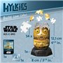 Ravensburger - Puzzle 3D Hylkies - Édition Star Wars - Figurine n°21 C-3PO - Adultes et Enfants - 54 pièces numérotées à Assembl