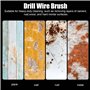 Brosses abrasives : grain 80, largeur 100 mm – Ø 120 mm | Convient pour rouleau abrasif, brosse en nylon pour machine à satiner 