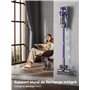 SMOTURE VAC02 550W Aspirateur Balai sans Fil, 45kPa/60min Aspirateur sans Fil Puissant, Rechargeable Support Mural Aspirateur ba