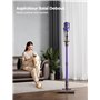 SMOTURE VAC02 550W Aspirateur Balai sans Fil, 45kPa/60min Aspirateur sans Fil Puissant, Rechargeable Support Mural Aspirateur ba