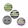 Cinereplicas Beetlejuice - Set de 6 Badges Lenticulaires Beetlejuice - 3,9cm de diamètre - Licence Officielle