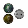 Cinereplicas Beetlejuice - Set de 6 Badges Lenticulaires Beetlejuice - 3,9cm de diamètre - Licence Officielle