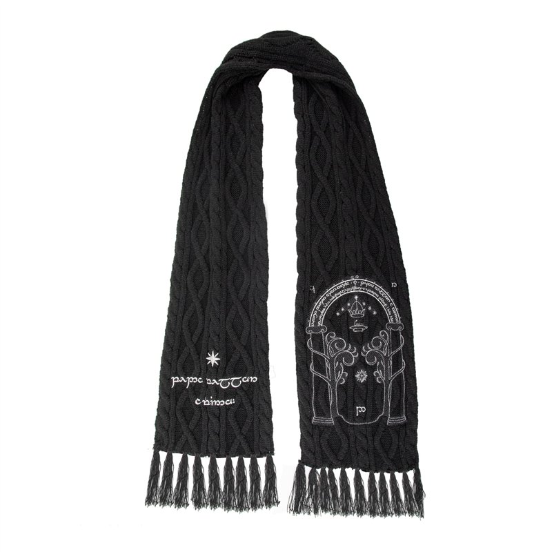 Cinereplicas Seigneur des Anneaux - Écharpe Porte de la Moria - 170 * 20 cm - Licence Officielle