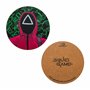 Cinereplicas Squid Game - Set of 4 Squid Game Coasters - 9.5 cm - Official License