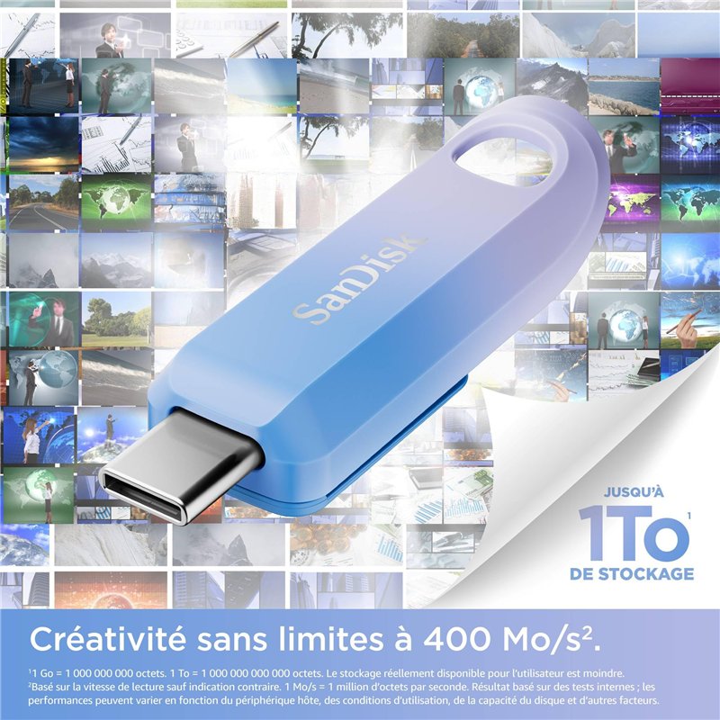 Image secondaire de SanDisk Creator Clé USB-C 1 To Flash Drive pour créateurs de Contenu, Vitesse jusqu'à 400 Mo/s, Sauvegarde Automatique, la Gesti