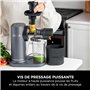 Ninja Extracteur de jus à pression à froid, carafe 700 ml et récupérateur de pulpe 1,1 l, pour des jus, boissons et shots sains,